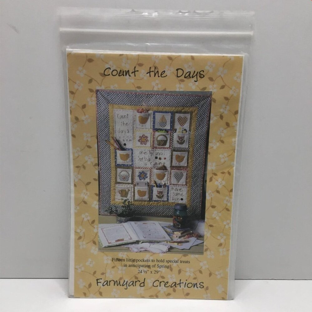 Farmyard Creations Count The Days Quilting Quilt Sewing Pattern Uncut 2000